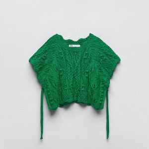 Zara crochet poncho